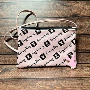 Playboy Bunny Bag mid 80’s Vintage Tip Bag Light Pink with Pink Pin